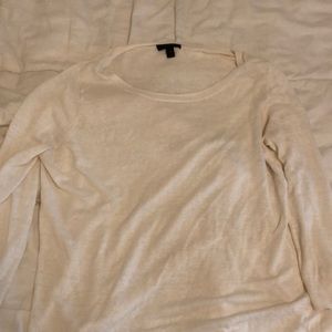 J crew white long sleeve shirt